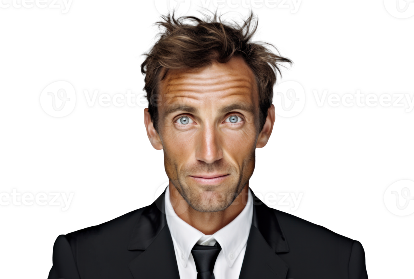 AI generated Confident Businessman Portrait on Transparent png