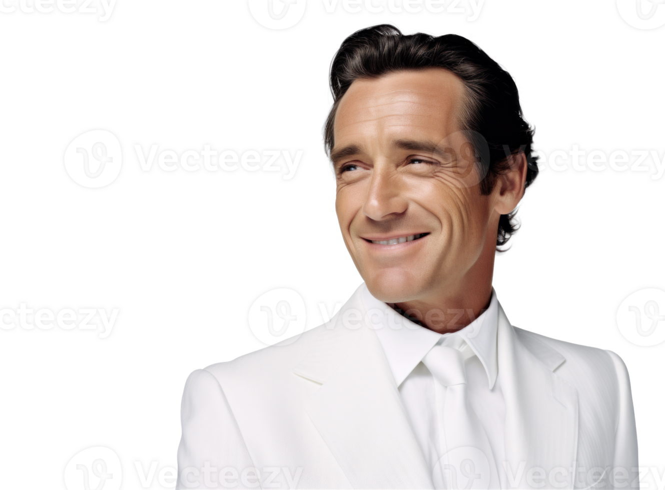 AI generated Confident Businessman Smiling Portrait png