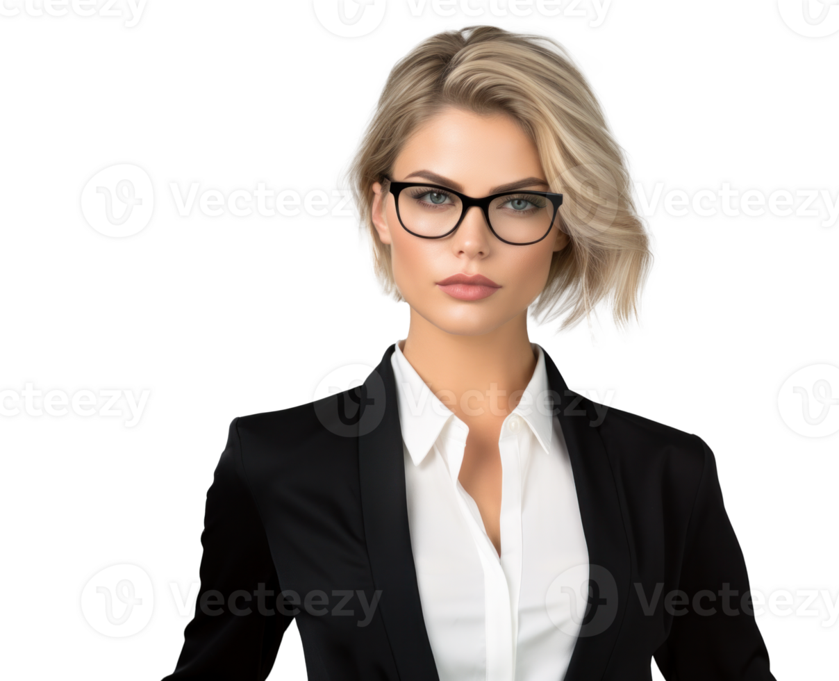 AI generated Young Professional Woman in Business Attire png