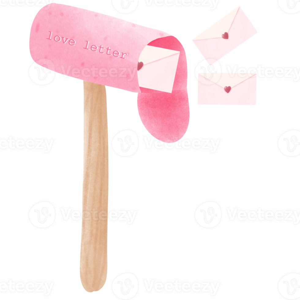 Post box watercolor illustration 36461287 PNG