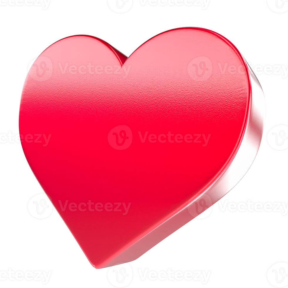 a red heart on a transparent background png