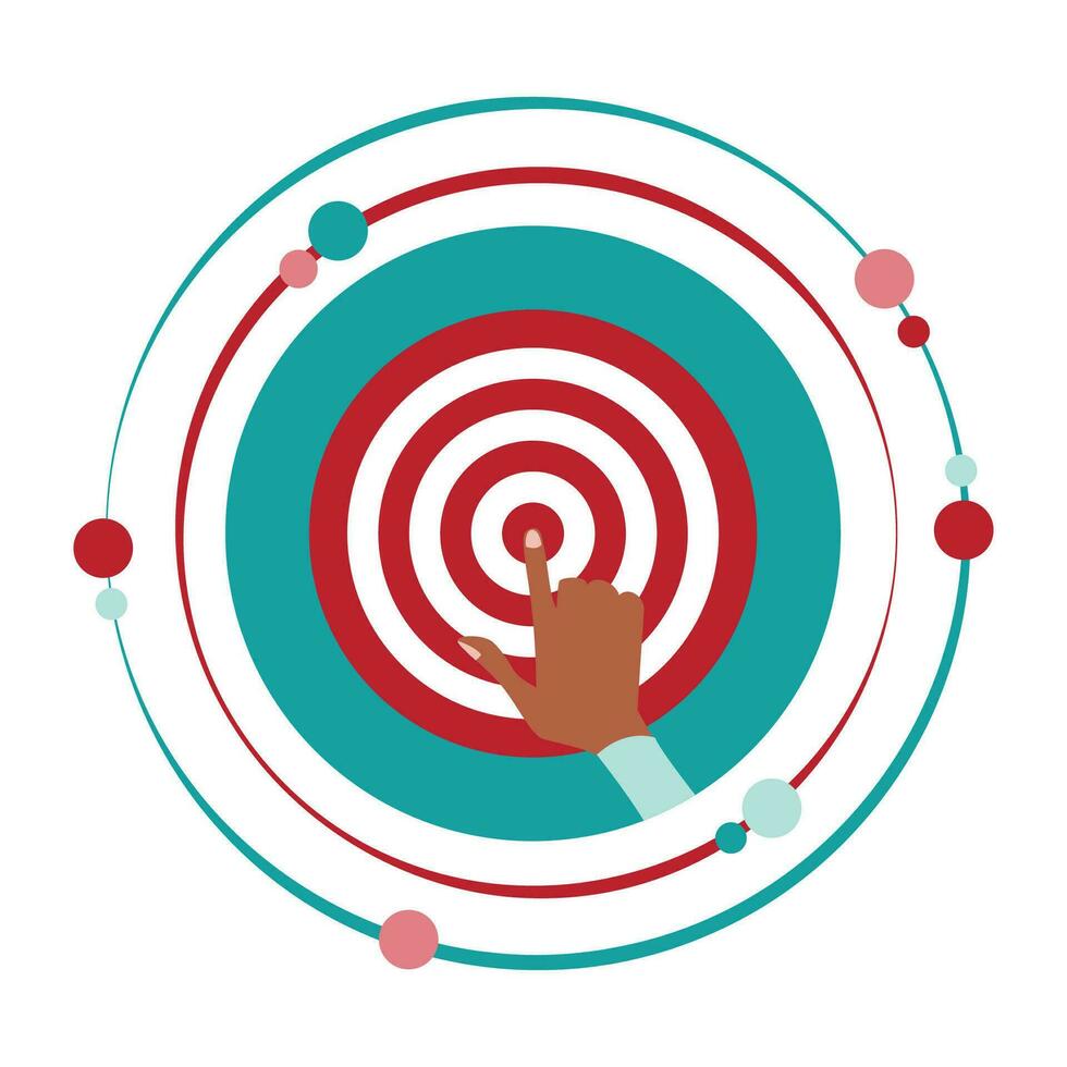Target, goal, objective graphic icon symbol vector