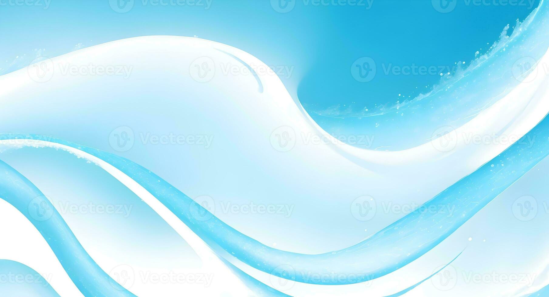 AI generated Abstract light blue background with wave. White waves, lines on the blue background. Pastel blue color texture background photo