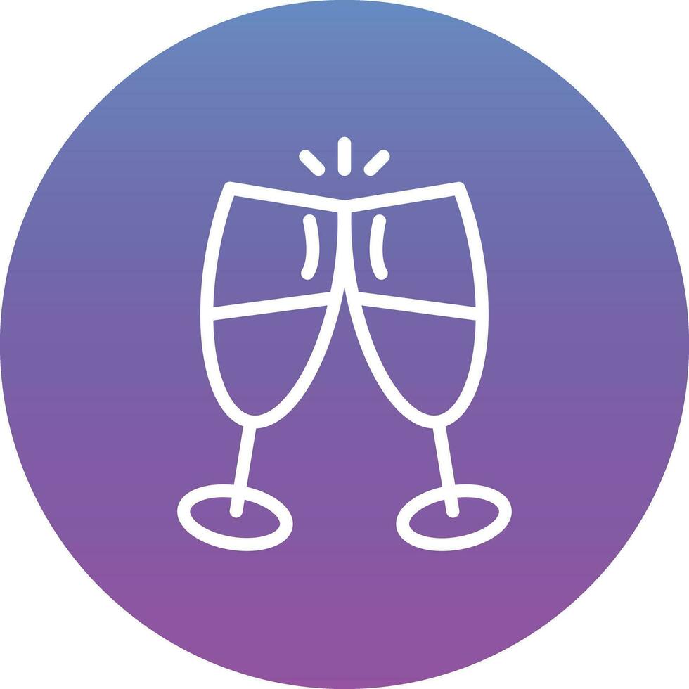 Drink Glasses Vector Icon