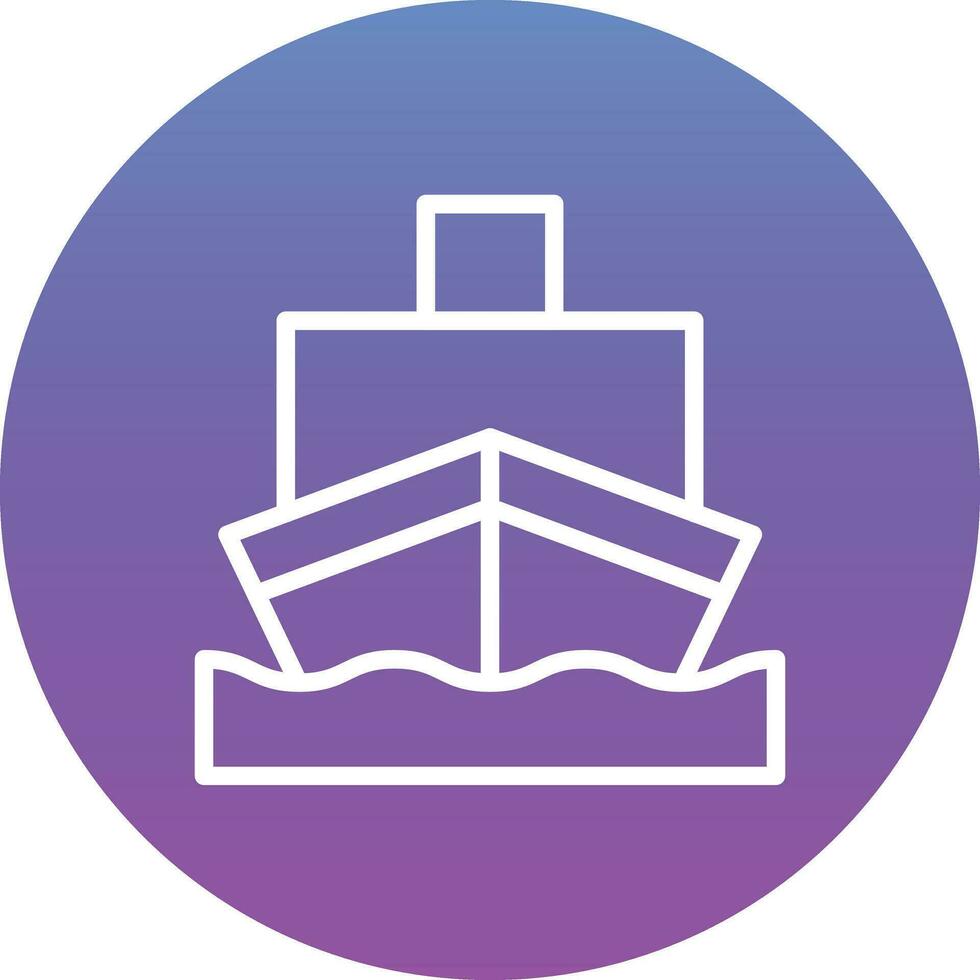 Cargo Ship Vector Icon