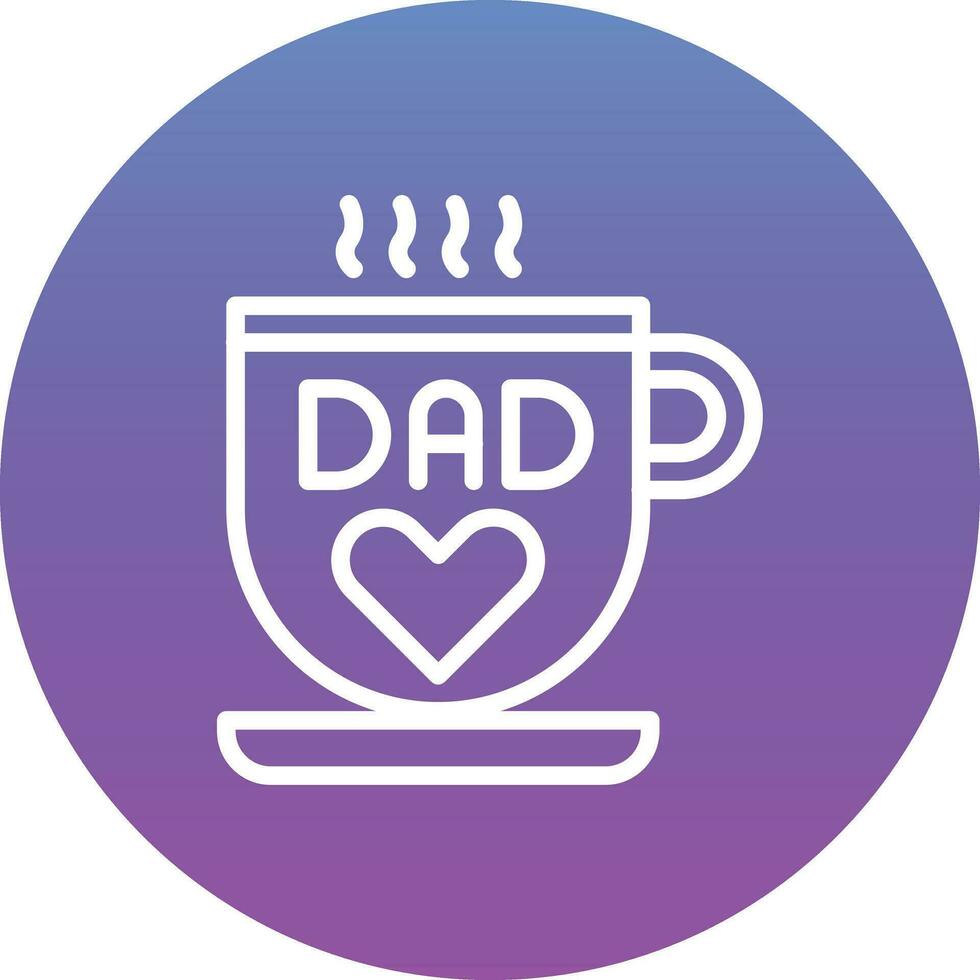 DAD Mug Vector Icon