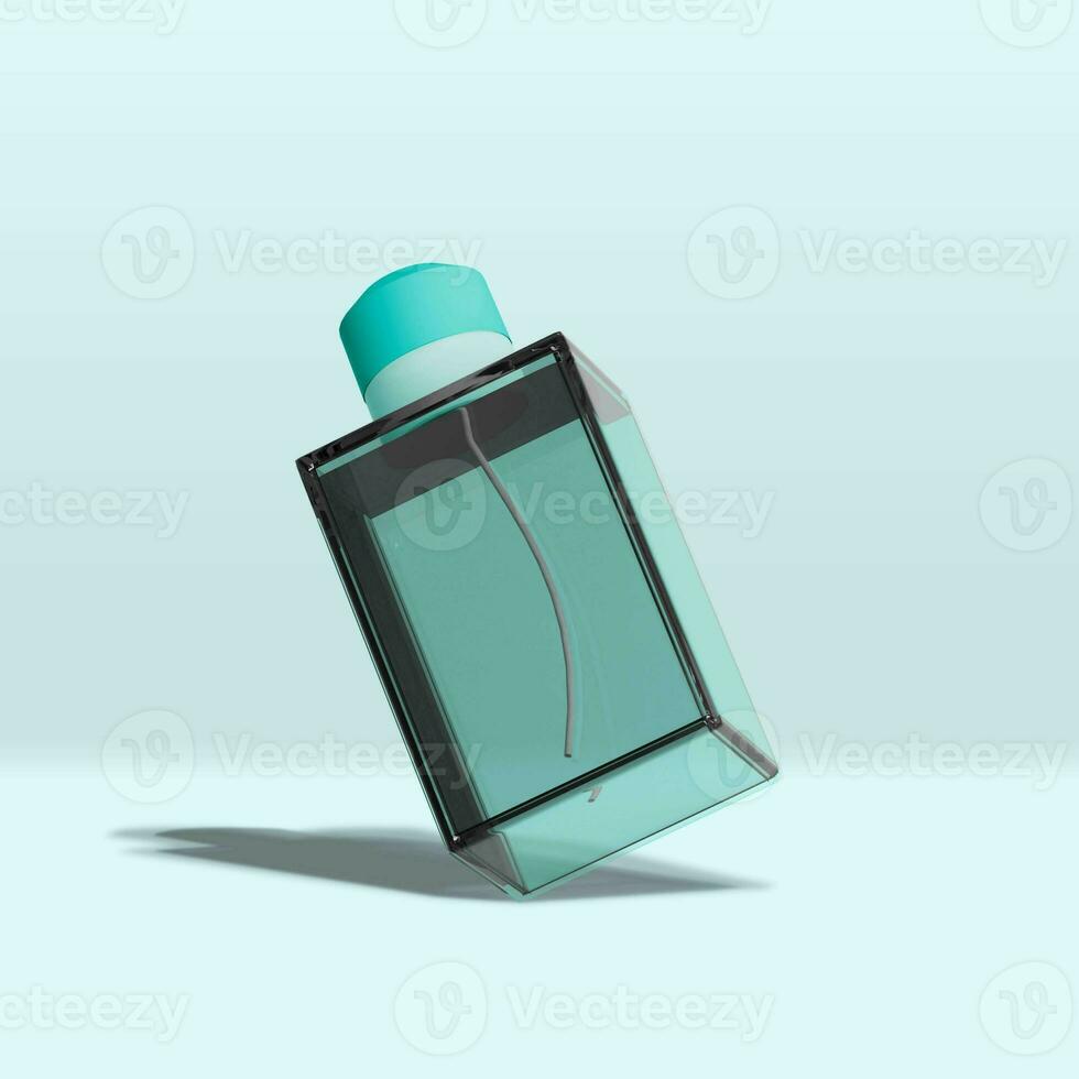 Square Glass Parfume Bottle photo
