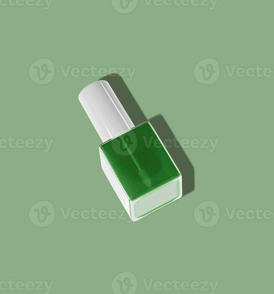 Nail Polish Bottle Mockup 3D render photo