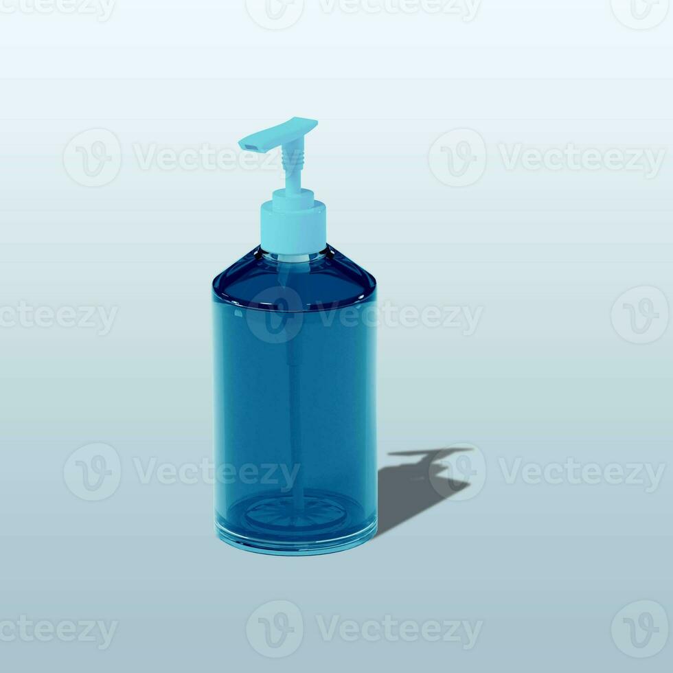 Shampoo Pump Plastic Bottle photo