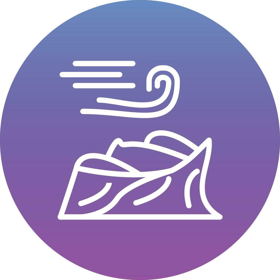 Desert Sandstorm Vector Icon