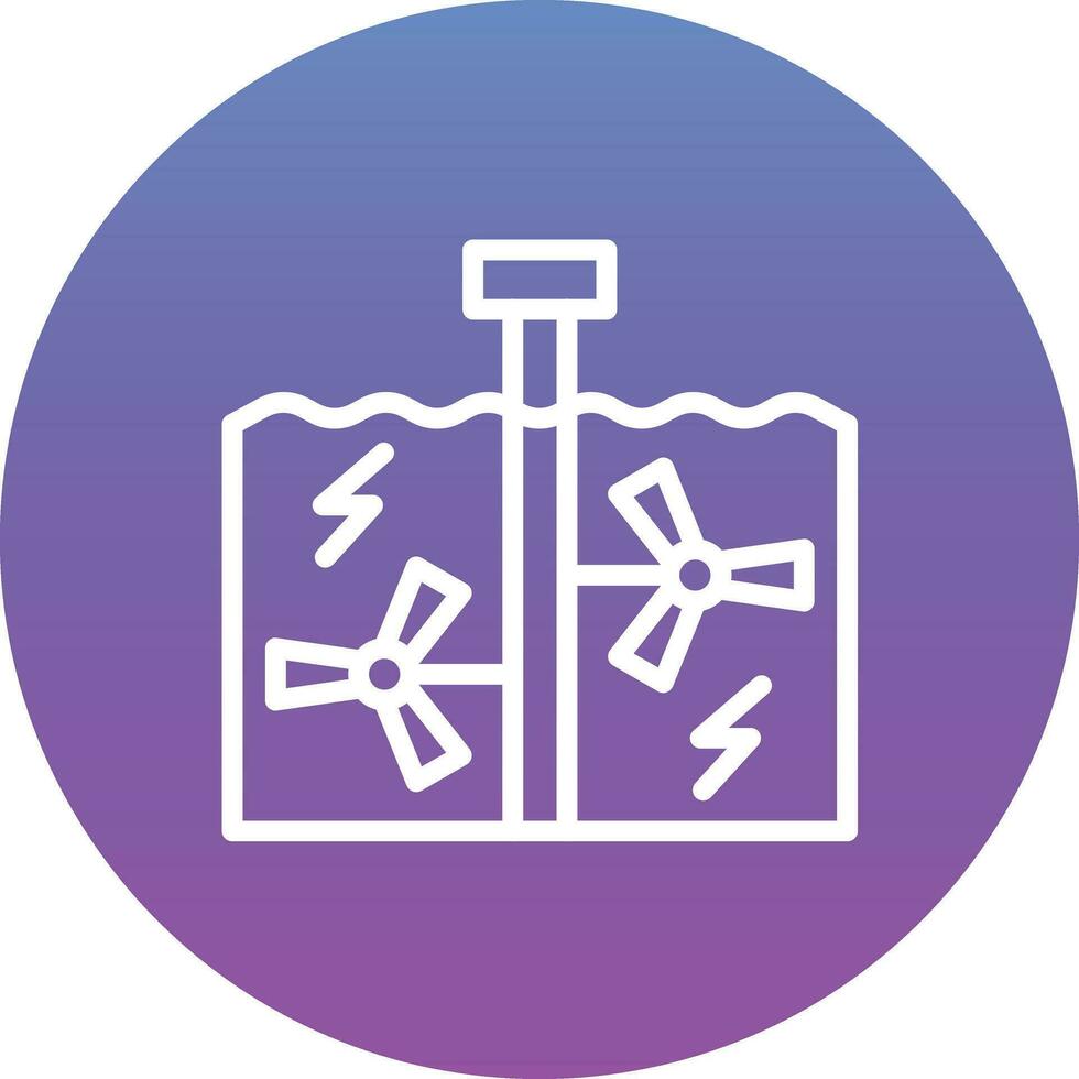 Tidal Power Vector Icon