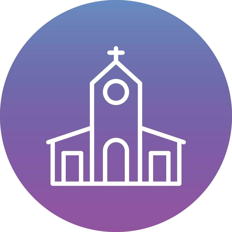 icono de vector de iglesia