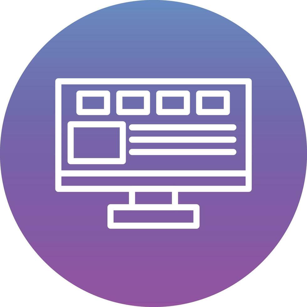 Website Ux Vector Icon