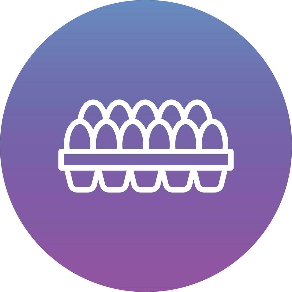 Egg Carton Vector Icon