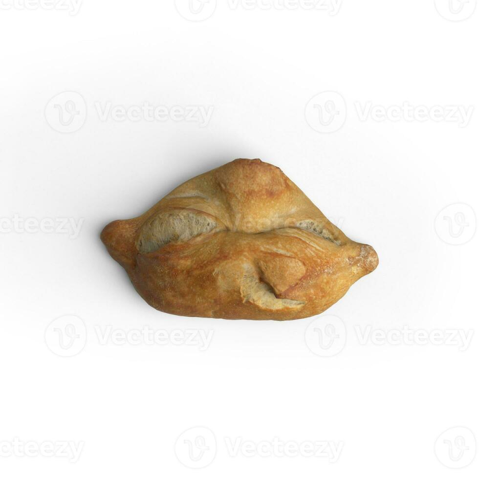 Breakfast rolls - Horizontally placed isolated on white background photo