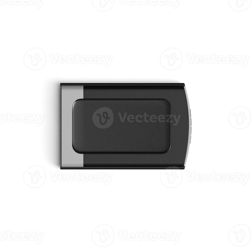 Scanner with blank screen isolated on white background for ads Horizontal photo