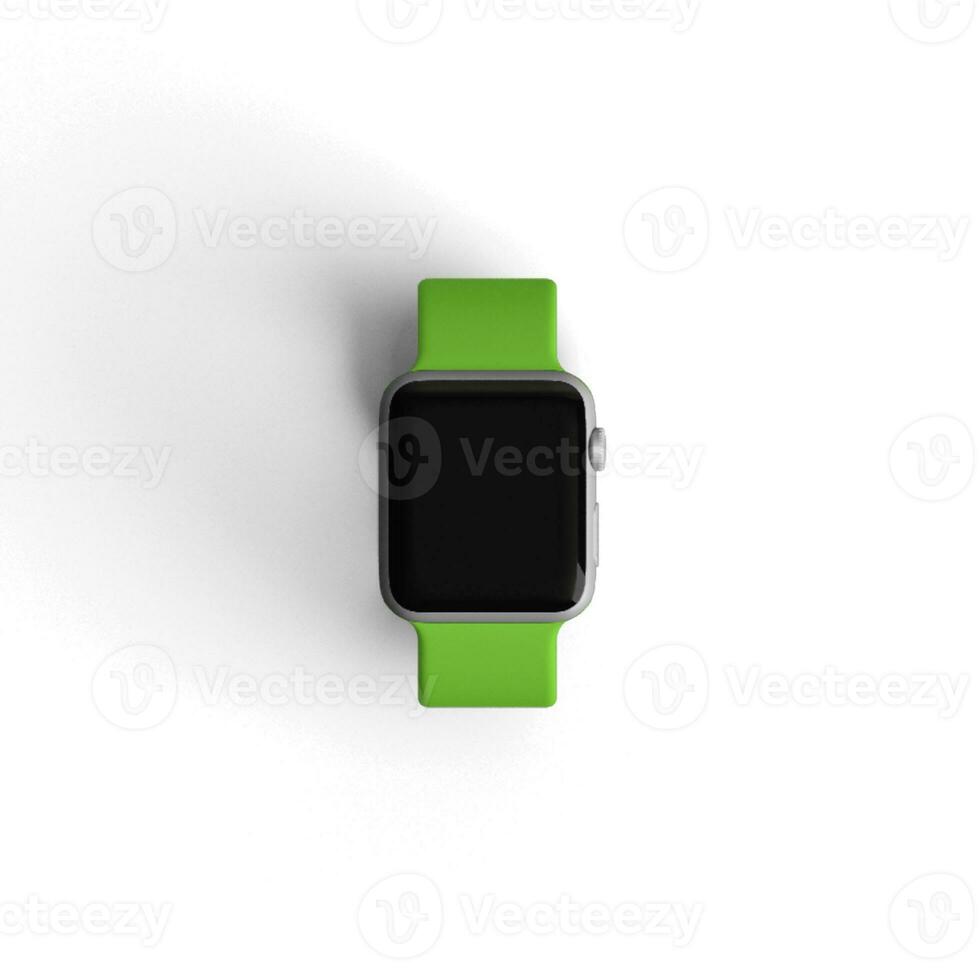 Smart Watch display with blank screen isolated on background photo