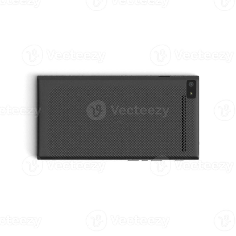 Mobile phone back part with camra for modeling white background photo