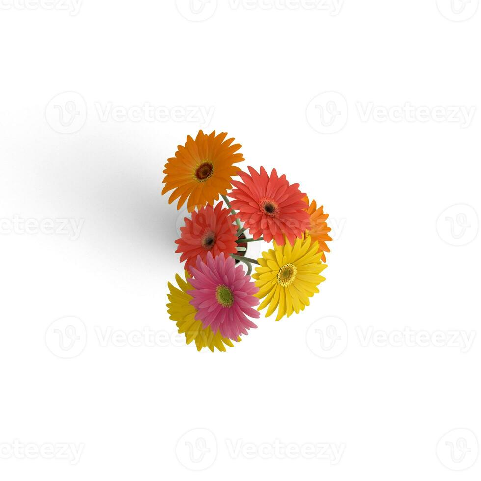 Flower Whispers Captivating Floral Leaf Designs isolated on white background photo