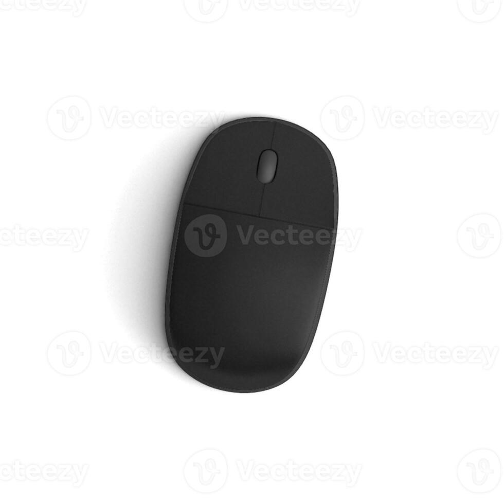 Mouse display with blank screen isolated on white background for ads photo