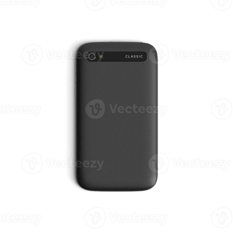 Mobile Backside isolated on white background photo