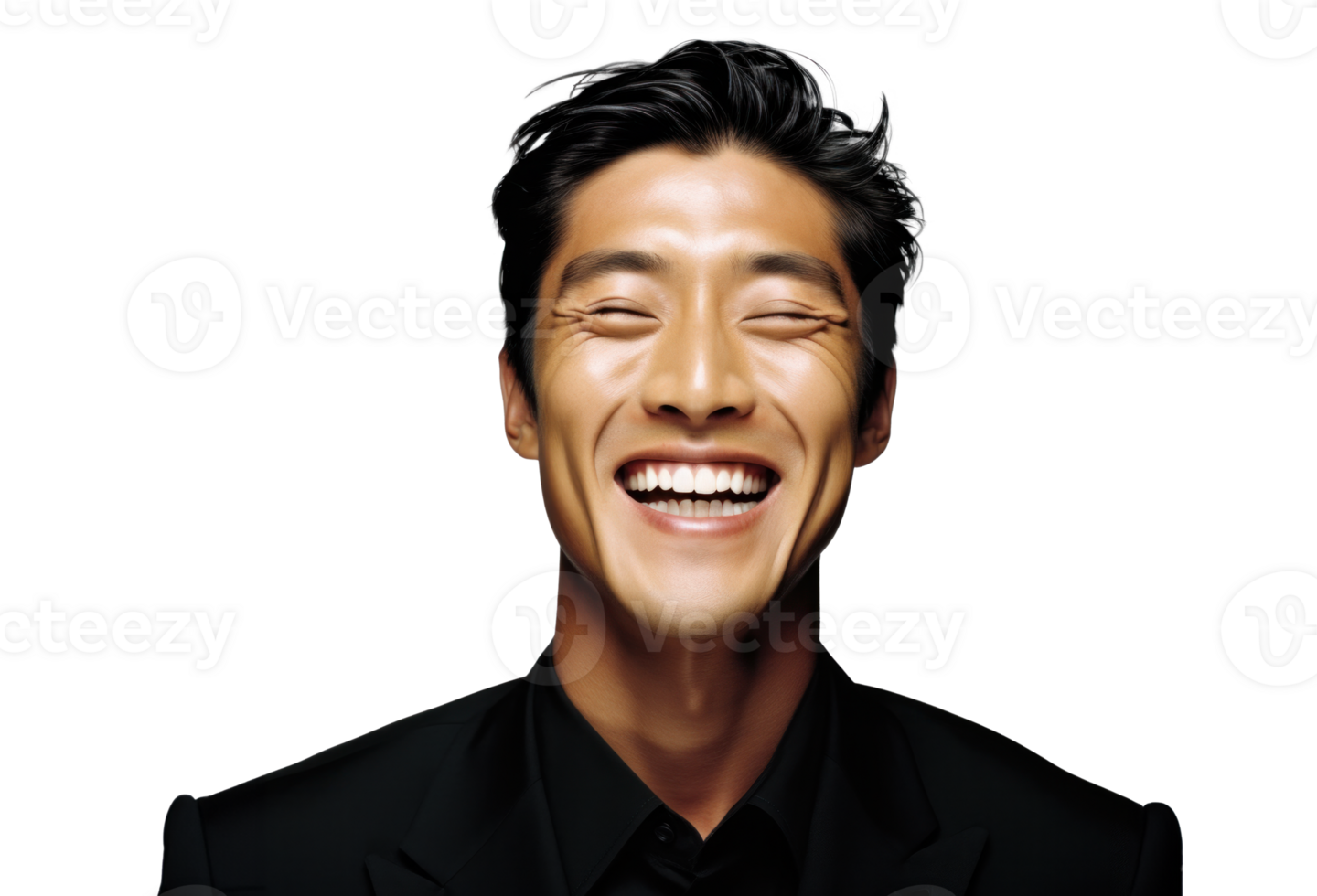 AI generated Confident Asian Man in Business Attire png