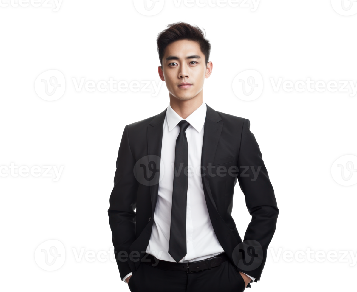 AI generated Asian Businessman Professional Portrait png