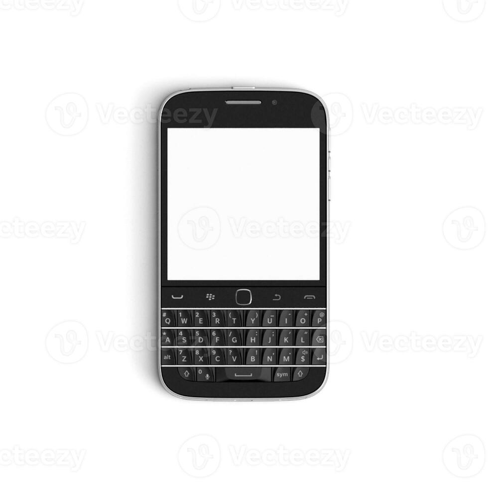 Mobile phone button and touch display empty scene isolated photo