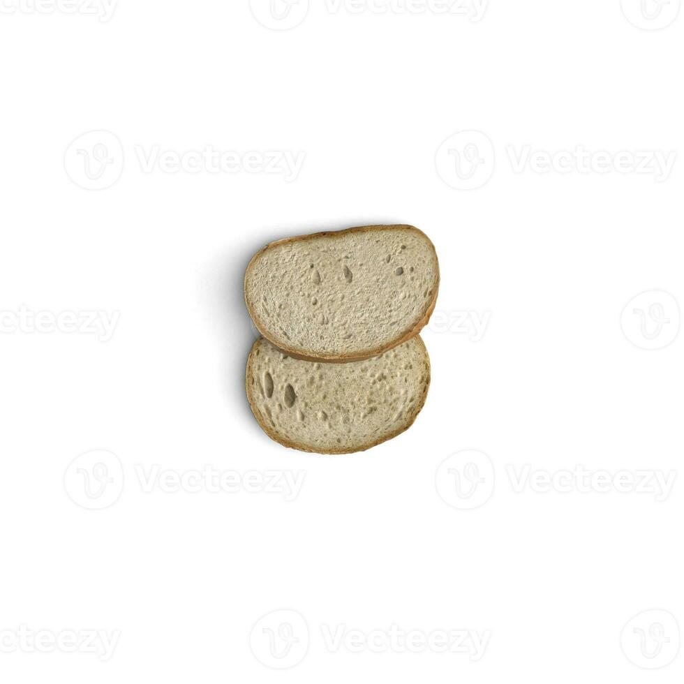 Visual Delights Chocolate Bread Showcase isolated on white background photo