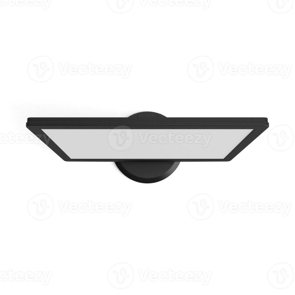 Empty screen black monitor isolated on white background high quality image photo