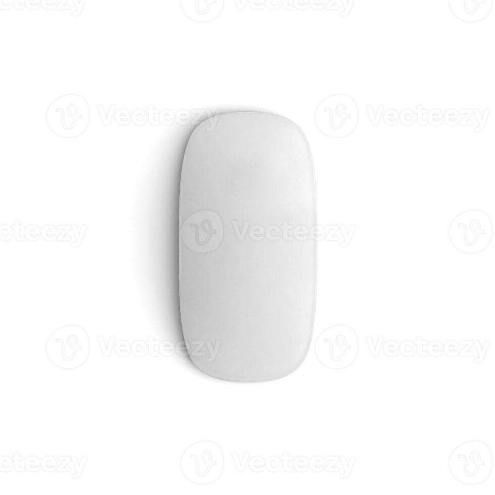 Mouse display with blank screen isolated on white background for ads white photo