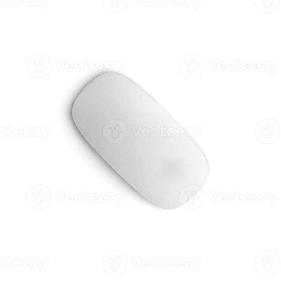 Wireless mouse white placed on white background image illustration photo