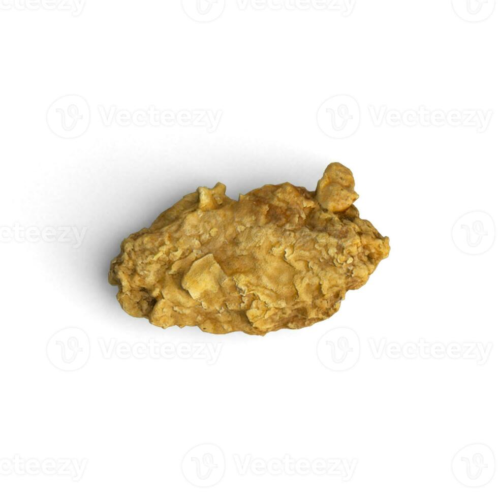 Fried chicken isolated on white background single part photo