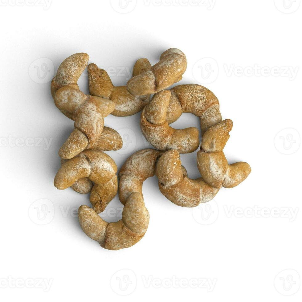 Bakery single item plain fast food item isolated on white background image photo