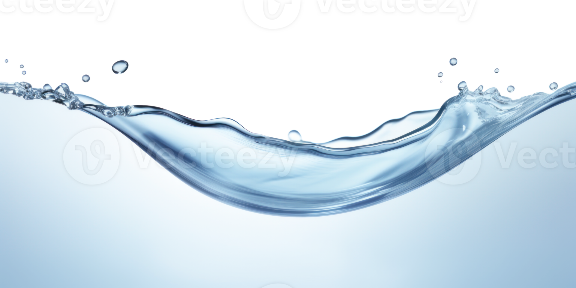 AI generated Droplet Impact on Water Surface Isolated png