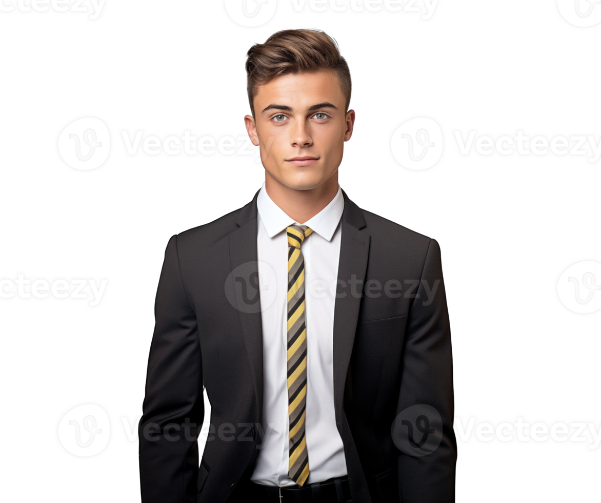 AI generated Confident Young Businessman Portrait png