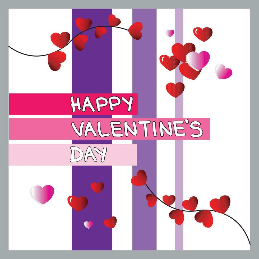 Free vector Hand draw Happy valentine text with heart shape design.