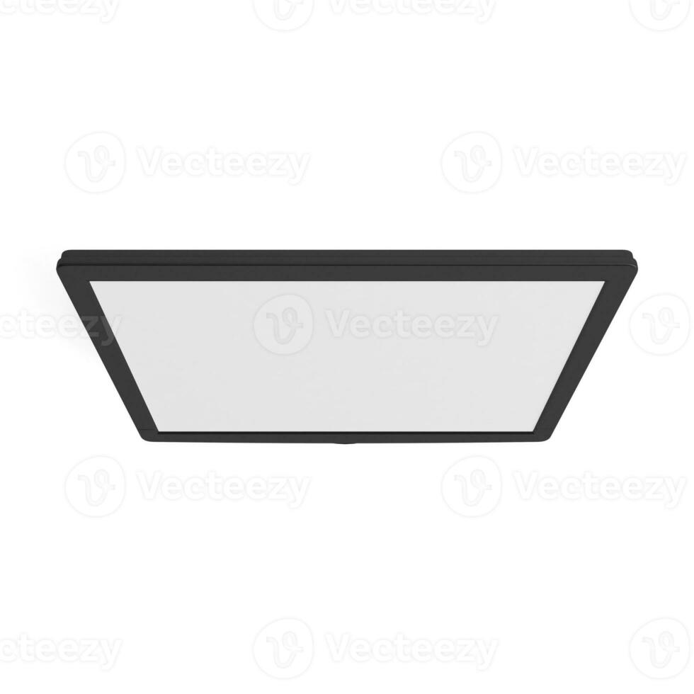 Empty screen isolated on white background desktop monitor photo