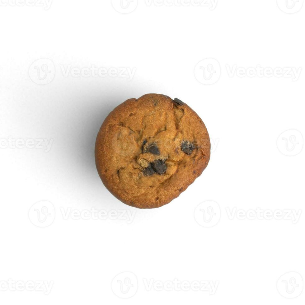 Muffin chocolate isolated on white background photo high quality resolution