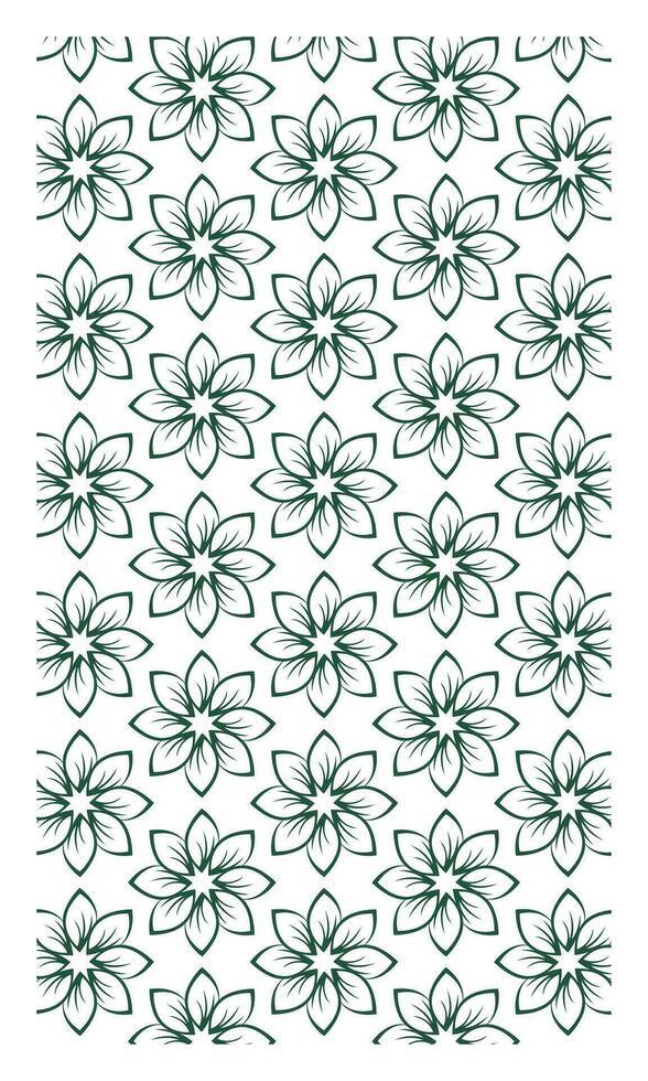 Flat green leaf pattern background. Leaf pattern fabric design. Foliage pattern home decoration vector