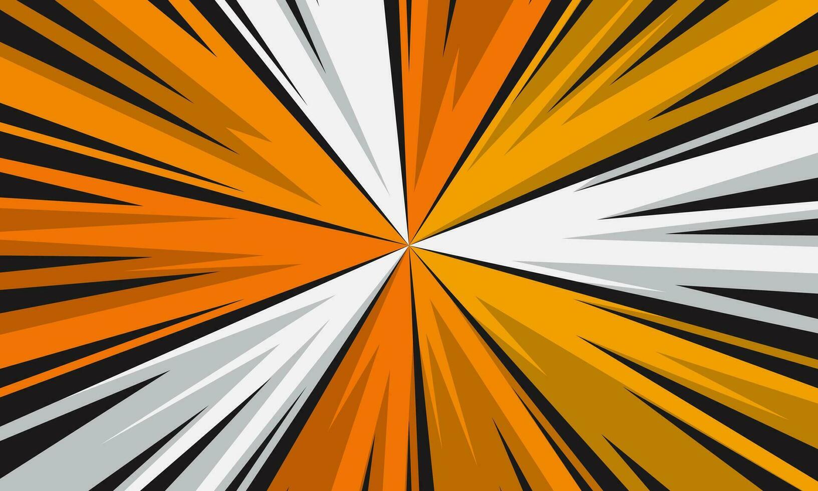 Comic style radial stripes abstract background vector