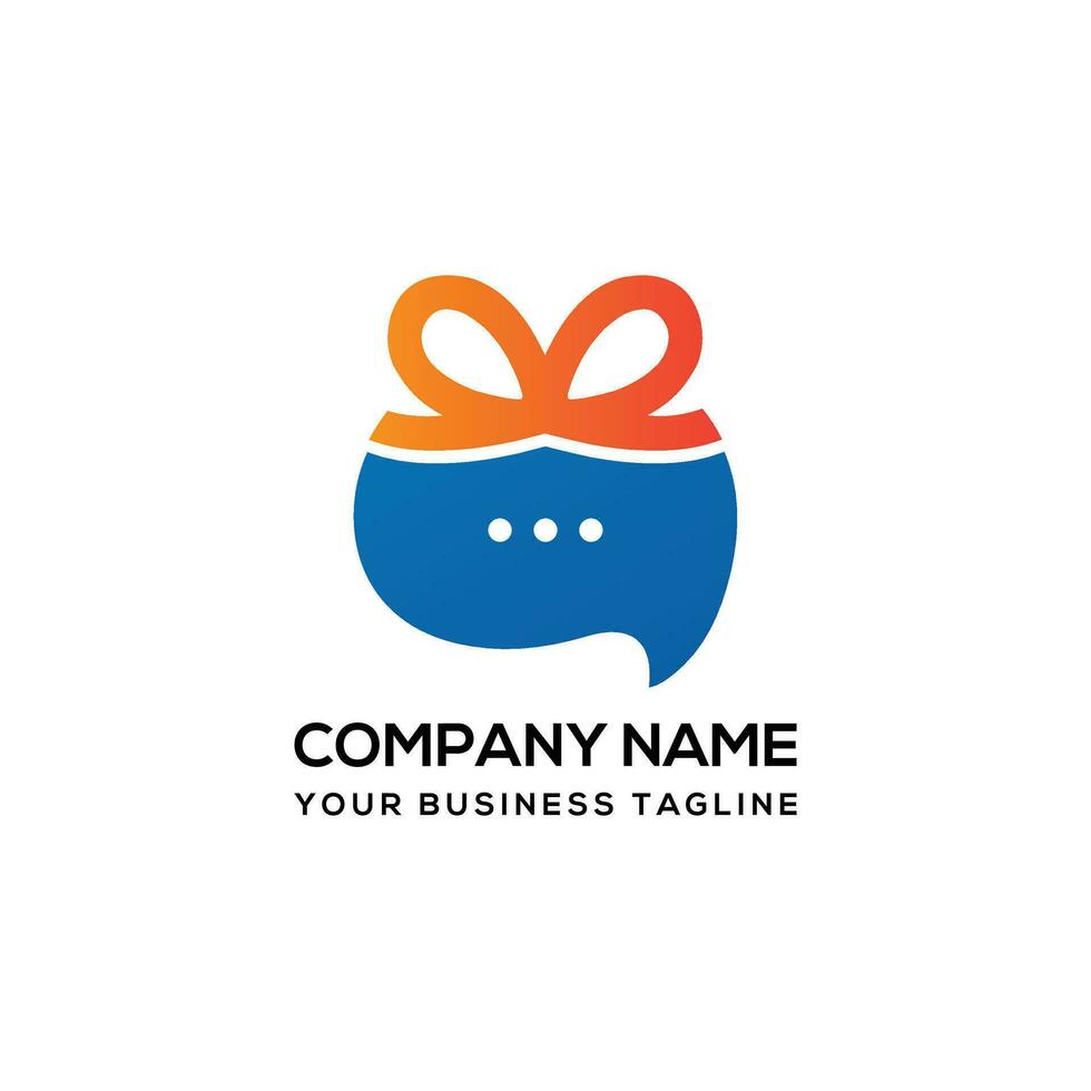 Voucher Message Logo Design vector