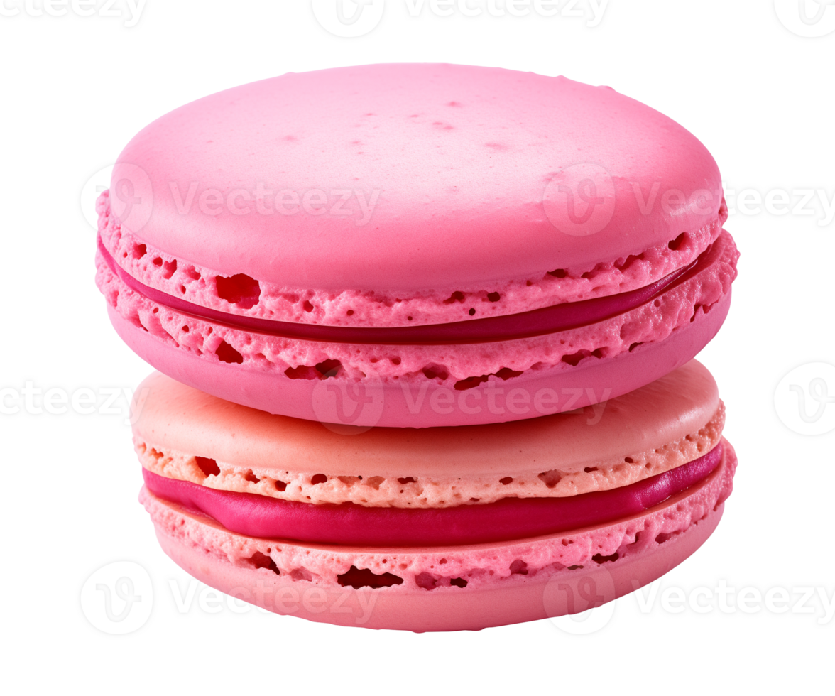 AI generated macaroon isolated on a transparent background, cut out png