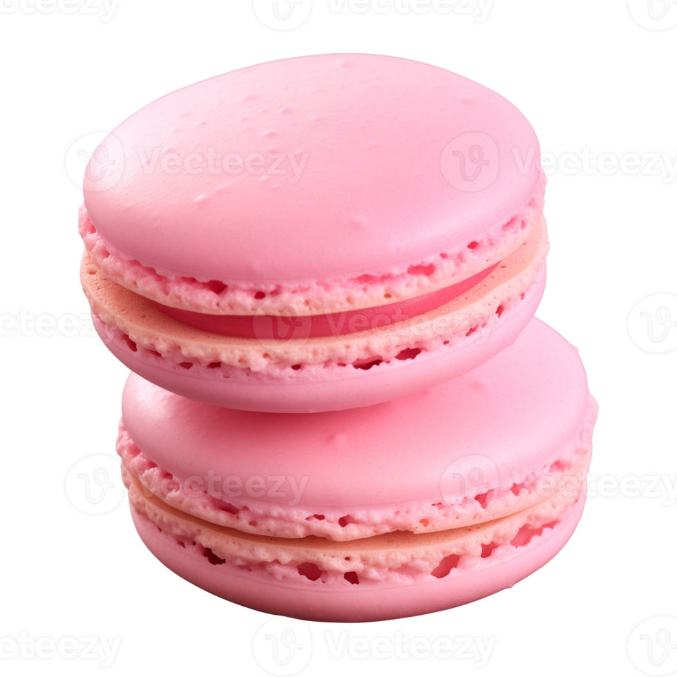 AI generated macaroon isolated on a transparent background, cut out png