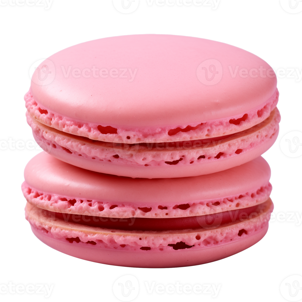 AI generated macaroon isolated on a transparent background, cut out png