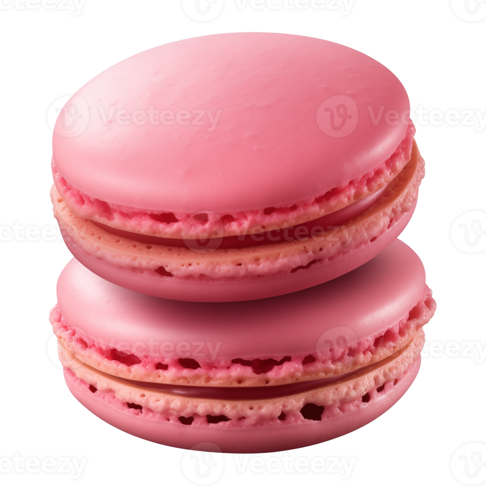 AI generated macaroon isolated on a transparent background, cut out png