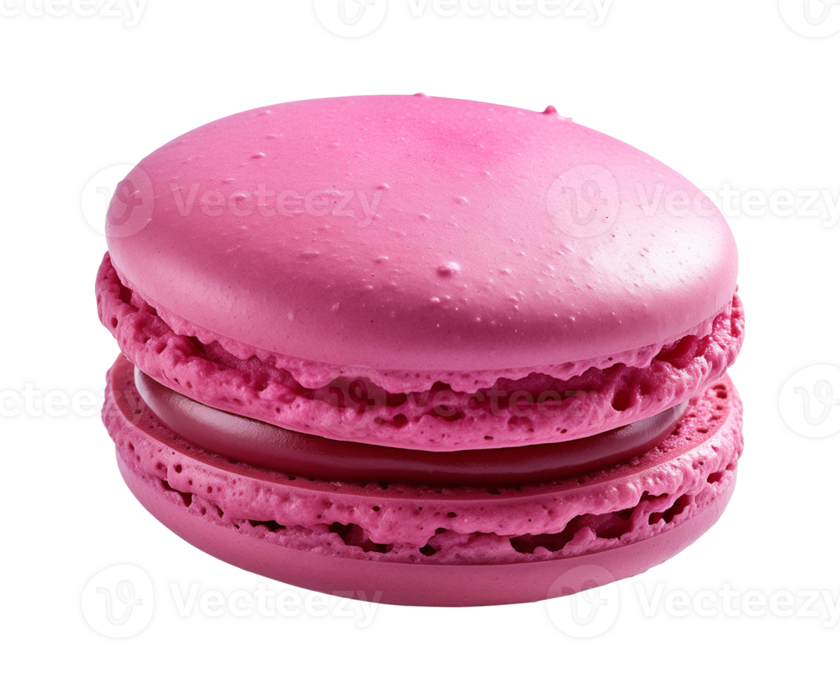 AI generated macaroon isolated on a transparent background, cut out png