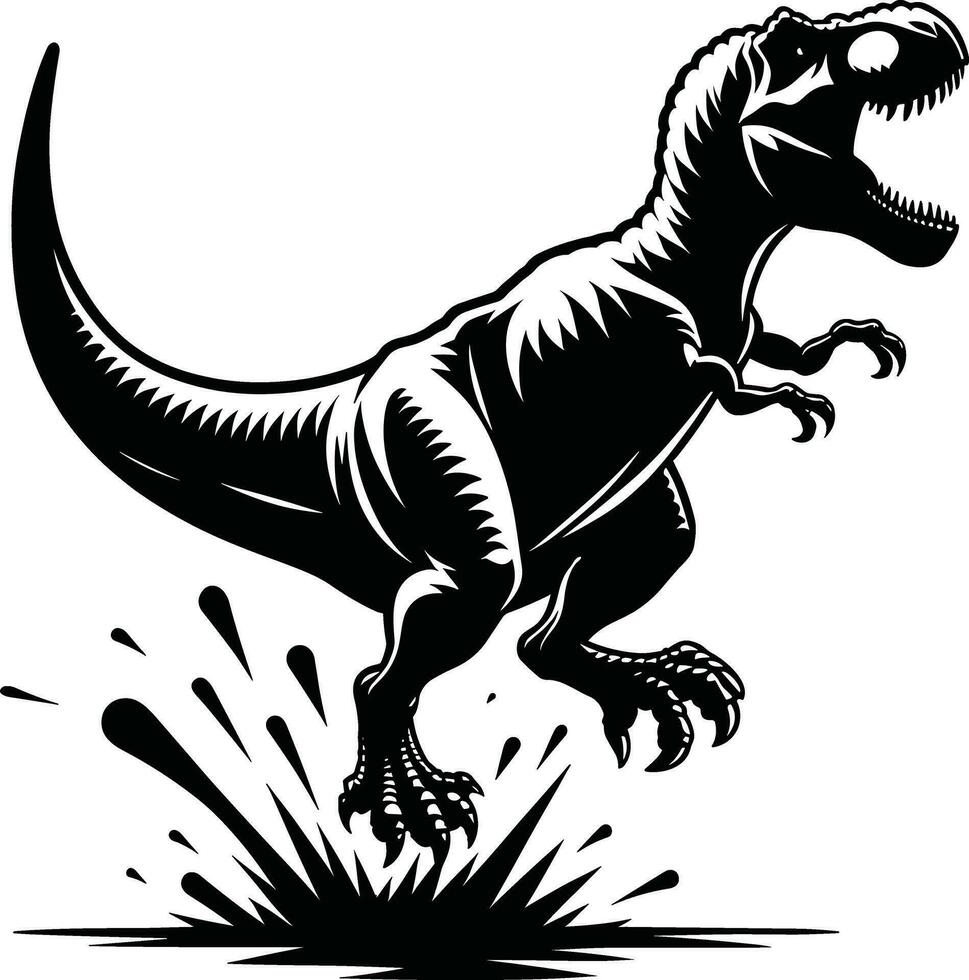 t rex dinosaurio ilustración Pro vector