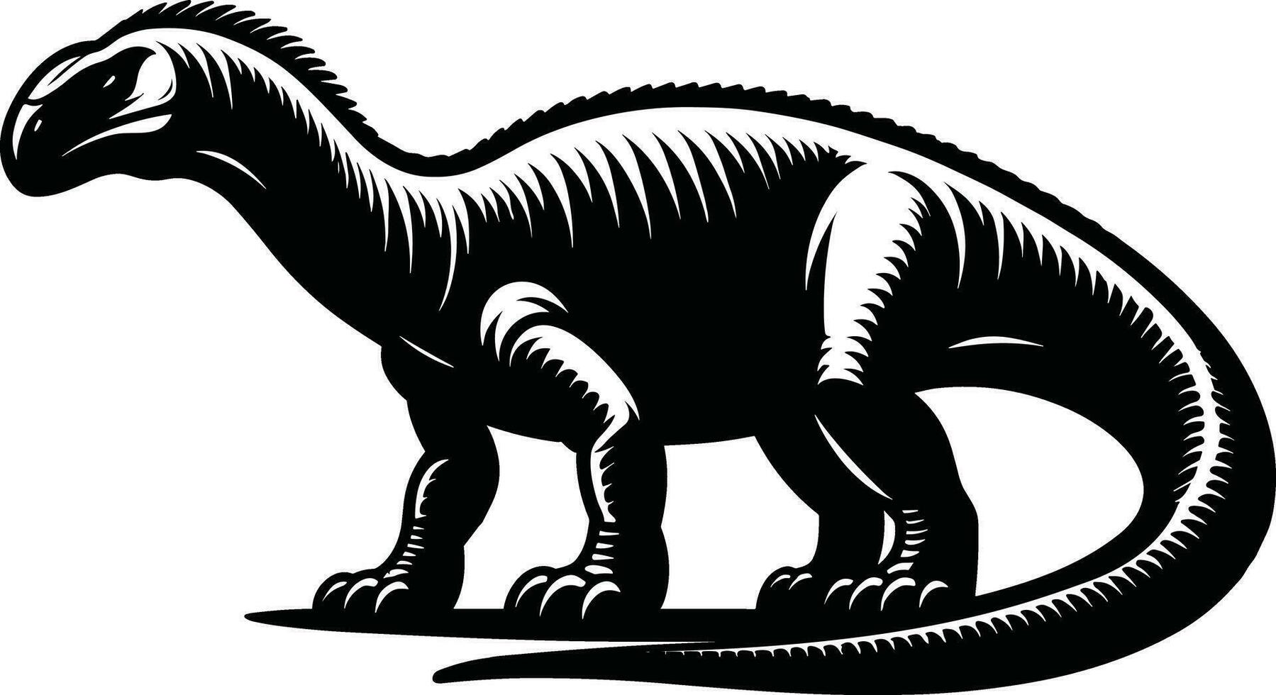Iguanodon Dinosaur illustration Free vector