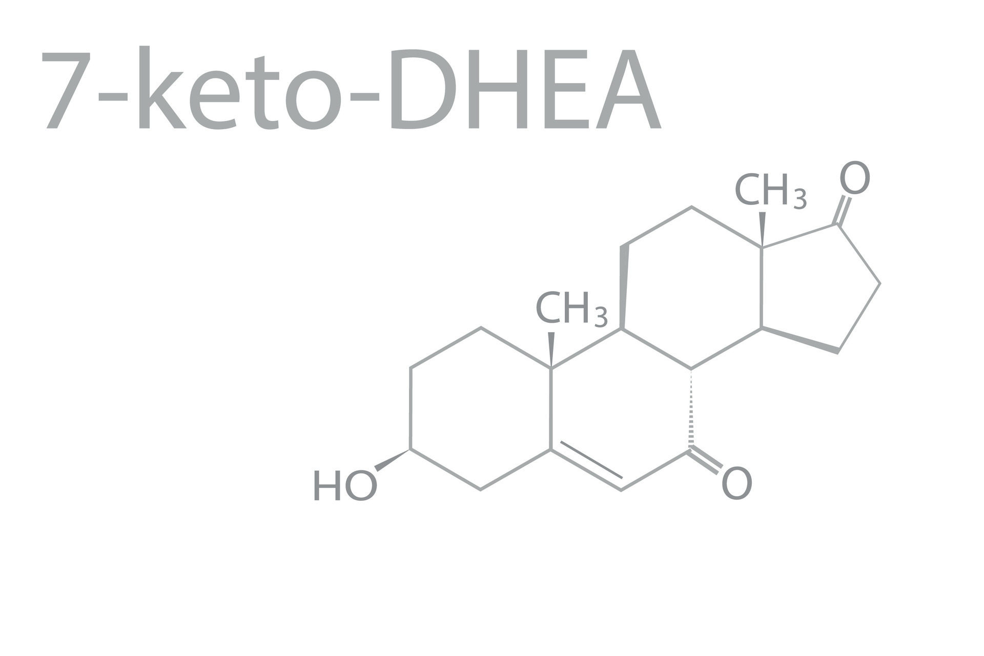 7ketoDHEA molecular skeletal chemical formula 36465234 Vector Art at